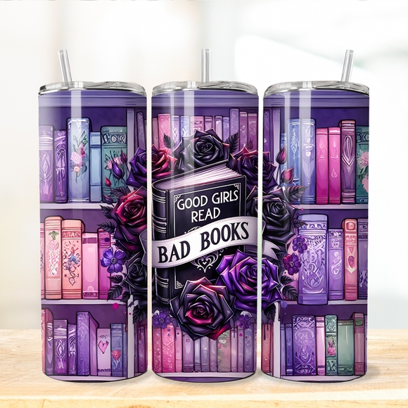 Eclectic Wallflower Other - Good girls read bad books metal insulated tumbler
